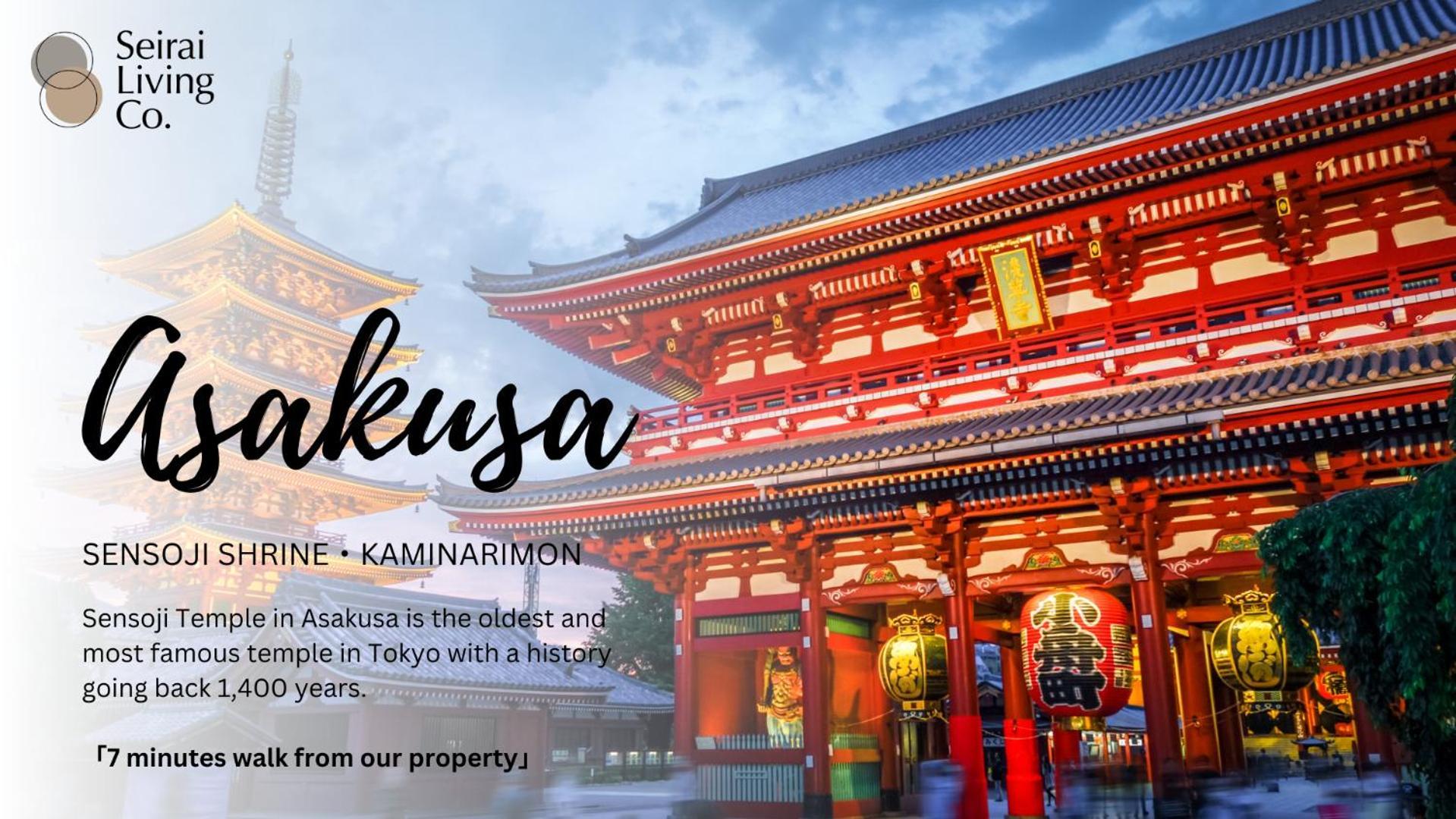 Seirai Asakusa Vacation Rental - 3 Minutes From Station Tokyo Exterior photo